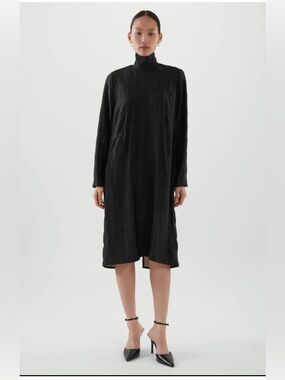 COS Turtleneck Midi Quilted Dress